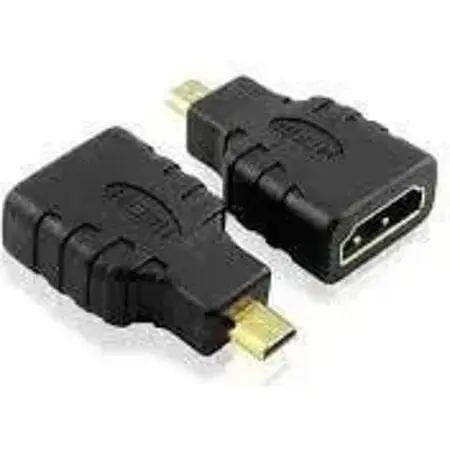 Переходник RCOM штекер micro HDMI гнездо HDMI gold пластик
