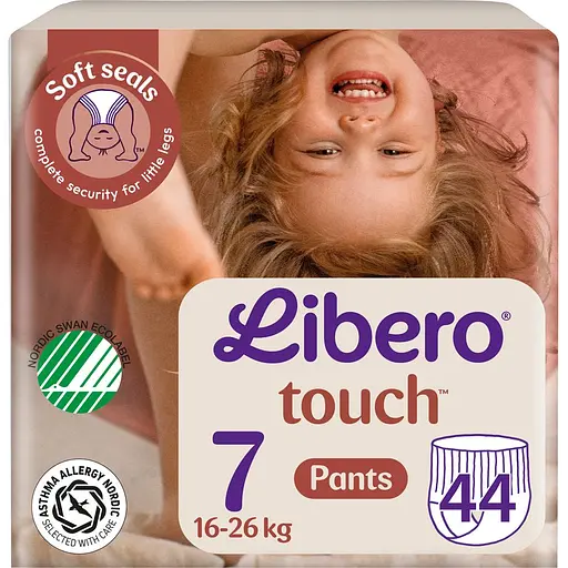 Подгузники-трусики Libero Touch Pants 7 (16-26 кг) 44 шт.