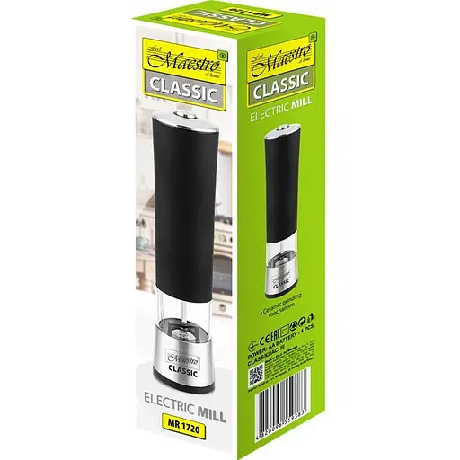 Подрібнювач солі та перцю Maestro Classic MR-1720 [153407] - фото 2
