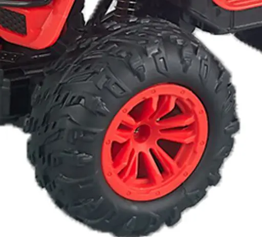 Джип на радиоуправлении SH091-509B аккумулятор масштаб 1:16 свет амортизаторы надувные колеса 22 см Красный - фото 4