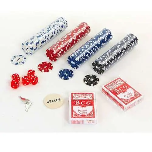 Настільна гра Johnshen Sports Покерний набір 200 фішок по 11,5 г без номіналу (алюмінієвий кейс) (59204) - фото 3