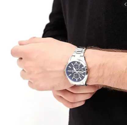 Мужские наручные часы Casio Edifice EFV-560D-2AVUEF оригинальные японские со стальным браслетом - фото 2