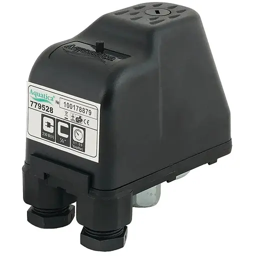 Реле сухого ходу Aquatica SK7 допоміжне 0.9-0.1 бар (гайка) (779528) - фото 1