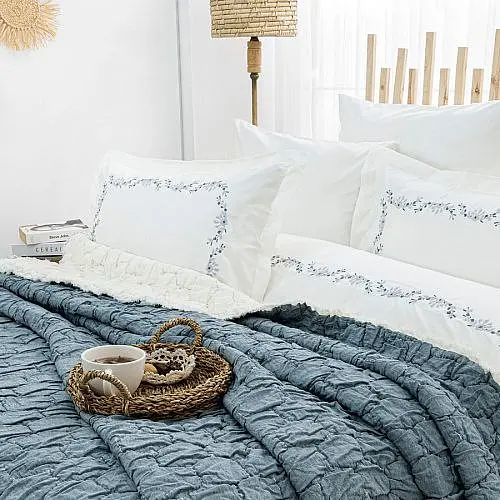 Постільна білизна з покривалом Zebra Casa Paloma Indigo Zebra pbe0051524 - фото 3