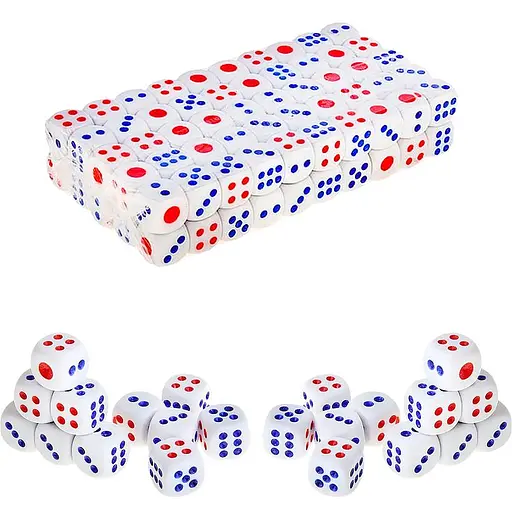 Кости игральные маленькие IGR34 1 х 1 см, Цена за 1 кубик - фото 1