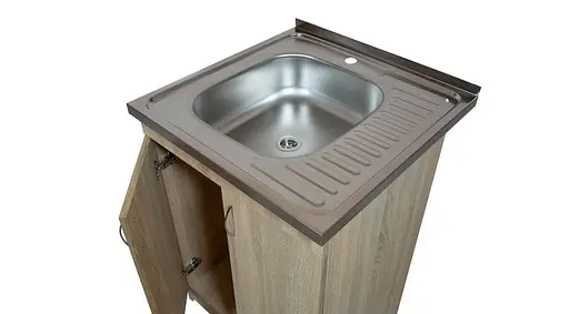 Тумба кухонна з накладною мийкою ЛДСП 60х60х83 см Дуб сонома (52868-01111) - фото 6