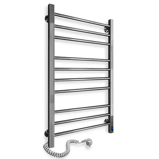Электрический полотенцесушитель Navin Классик Квадро 500x1000 Sensor с таймером, левый 10-016153-5010, Хром, Левое, Электронный - фото 6