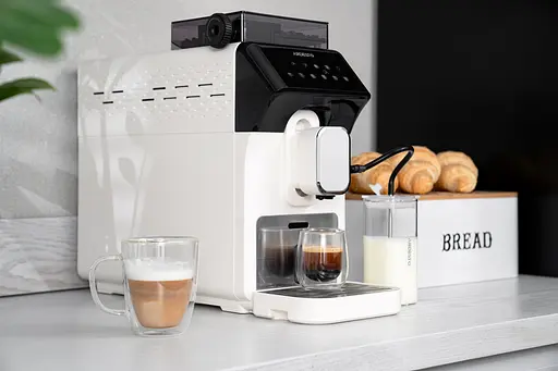 ARDESTO Кавомашина, 2л, зерно, автомат.капуч, дисплей, авторецептів -9, біло-чорний - фото 7