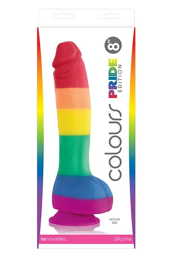 Фалоімітатор Colours Pride Edition 6 Inch 25.6 см райдужний - фото 2