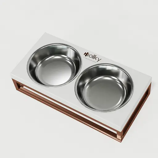 Hollky Base XS — миски на підставці для маленьких собак та котів (2 × 0,25 л) - фото 7