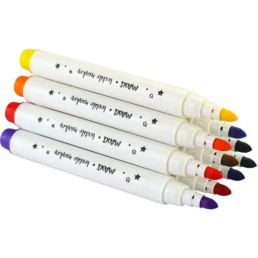 Набір маркерів по тканині Maxi MX15242, 12 кольорів - фото 3