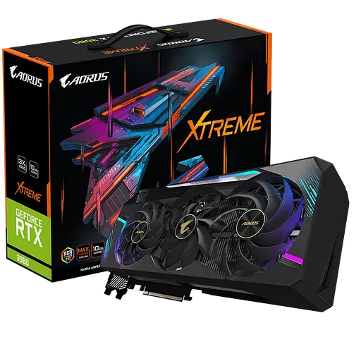 Відеокарта GIGABYTE AORUS GeForce RTX 3080 XTREME 10G (GV-N3080AORUS X-10GD)