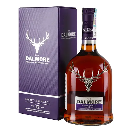 Віскі Dalmore 12 yo Sherry Cask Select Single Malt Scotch Whisky 43% 0.7 л (Q0274)