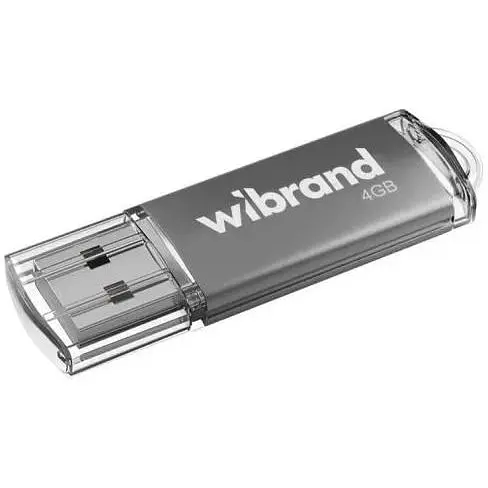 Флеш накопичувач USB 4Gb Wibrand Cougar сріблястий USB 2.0 (WI2.0/CU4P1S) - фото 1