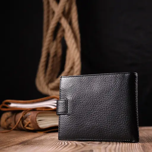 Мужской кожаный кошелек KARYA 12.5х10х1 см acs0023949 - фото 10