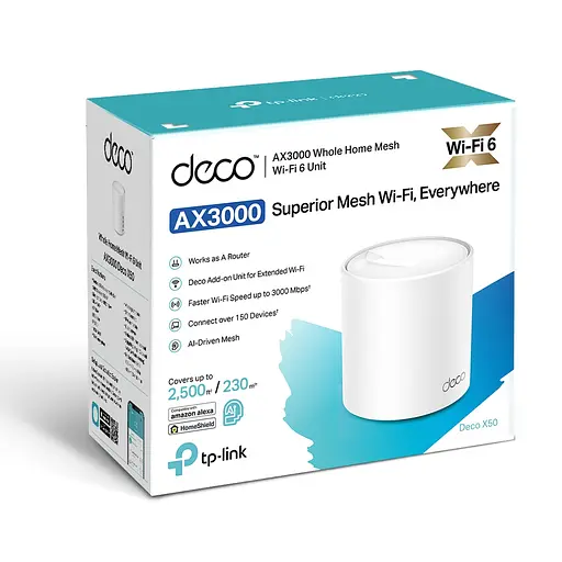 WiFi Mesh система TP-Link Deco X50(1-pack) - фото 4