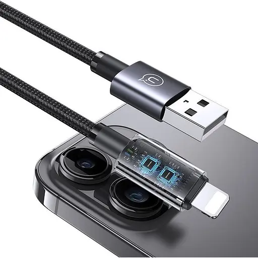 Кабель Usams US-SJ667 USB-A to Lightning 2.4A 1.2m Tarnish (SJ663USB01) [138993] - фото 6