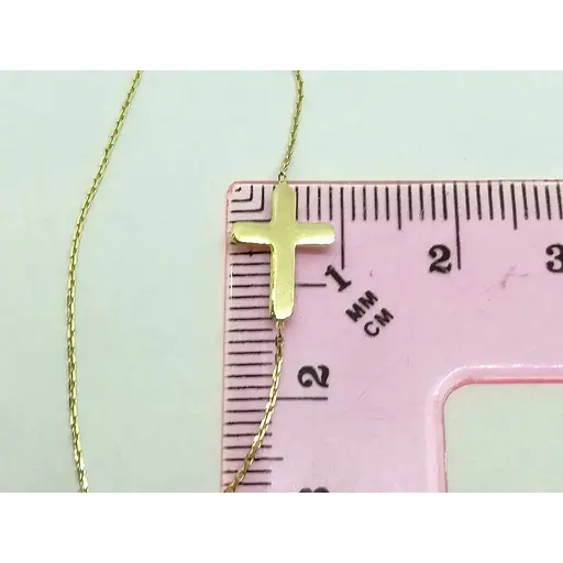 Золотое колье Столичная Ювелирная Фабрика с фианитом. 350968Ж 45 - фото 4