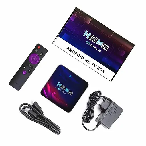 Смарт ТВ Smart TV Box Android H96 4/64 Gb MAX V11, медиаплеер IPTV - фото 3