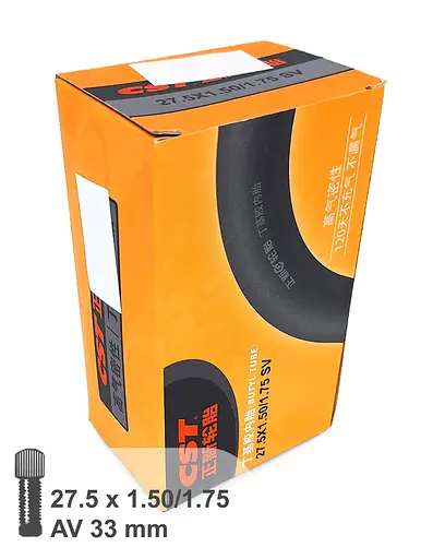 Камера велосипедна CST 27.5х1.5/1.75 AV 33 мм (G0001349) - фото 2