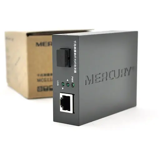 Медиаконвертор Mercury MCG11A-3 А (IC+175), 1310 WDM, 10M/100M/1000M, (0 +70°C), 20km + блок живлення 5V 2A + перехідник Q10