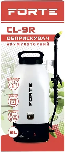 Оприскувач акумуляторний Forte CL-9R 1.3АН/12V 9 л 5.5 кг (141013) - фото 2