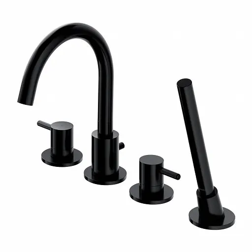 Змішувач для ванни Omnires Y black Y1232BL Чорний матовий - фото 1