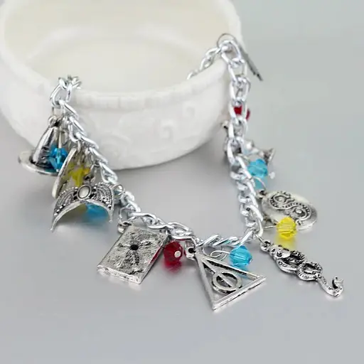 Браслет GeekLand Harry Potter Гаррі Поттер з підвісками Хогвартс HP 6.24.017 - фото 2