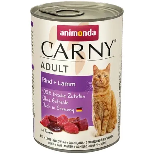Влажный корм Animonda Carny для взрослых кошек с говядиной и ягненком 400 г - фото 1