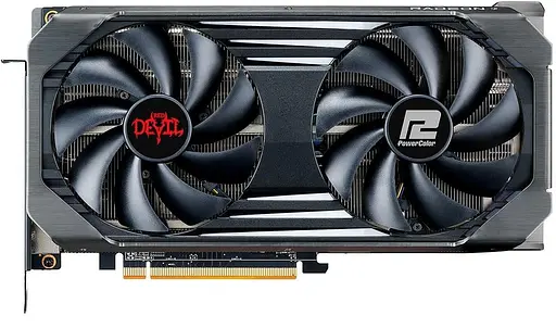 Видеокарта PowerColor AMD Radeon RX 6600 XT 8GB Red Devil (AXRX 6600XT 8GBD6-3DHE/OC) (GDDR6, 128 bit, PCI-E v4.0 x16) Б/у - фото 1