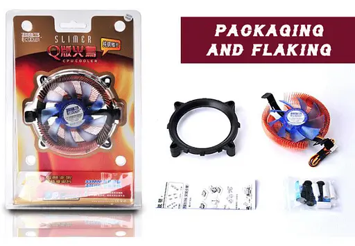 Кулер процессорный Pccooler Firebird SPA-801 для Intel LGA 115X/775, AMD AM2, 3-pin, RPM 2500±10 - фото 3
