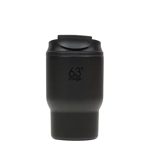 Смачна термочашка для кави 63mugs Drive 360 мл абсолютно чорна  (1063) - фото 1