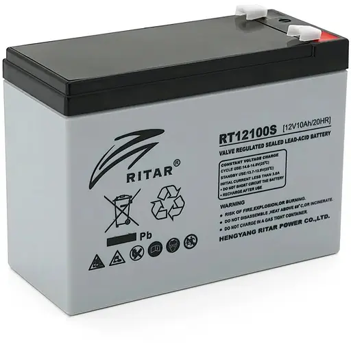 Акумуляторна батарея AGM RITAR RT12100S, Gray Case, 12V 10.0Ah ( 151 х 98 х 95 (101 ) ) Q8
