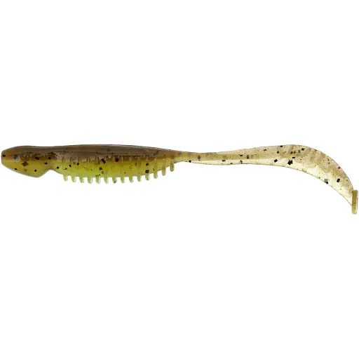 Силікон Reins Curly Shad 3.5" B08 Green Pumpkin Chart Melon (11 шт/уп)