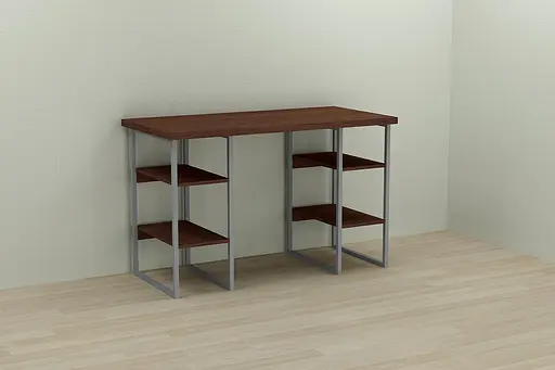 Компьютерный стол Ferrum-decor Тим 75x120x60 серый ДСП Венге 32мм (FRD-106098)