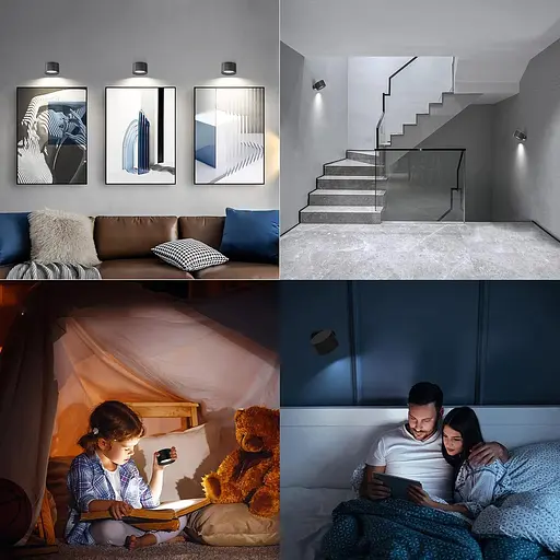 Настільна лампа Feallive, світлодіодна, акумуляторна, багатофункціональна, з сенсорним керуванням, регульованою яскравістю - фото 4