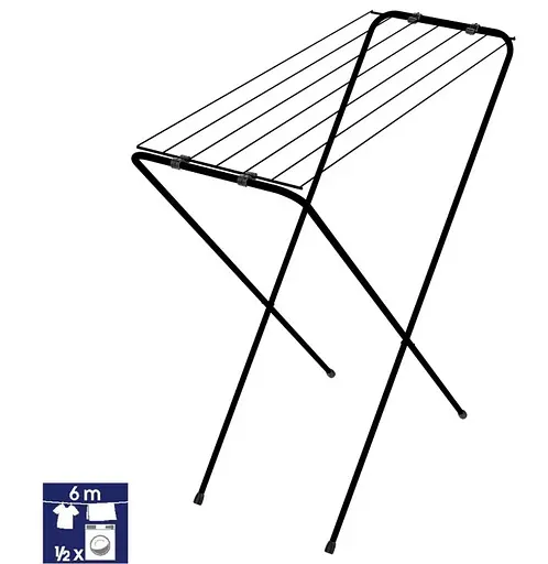 Сушилка для белья напольная Casa Si Eco 6 Black (CS96014X16) - фото 2