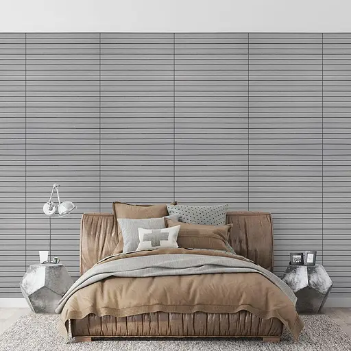 Покрытие виниловое самоклеющееся 3D рейки 600х600х2,8мм Скандинавский белый шпон SW-00002197 - фото 6