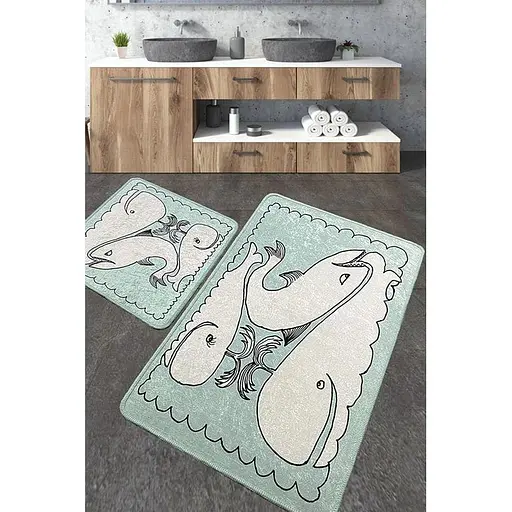 Набір килимків для ванної кімнати Chilai Home Helsinki 60 x 100 + 50 x 60