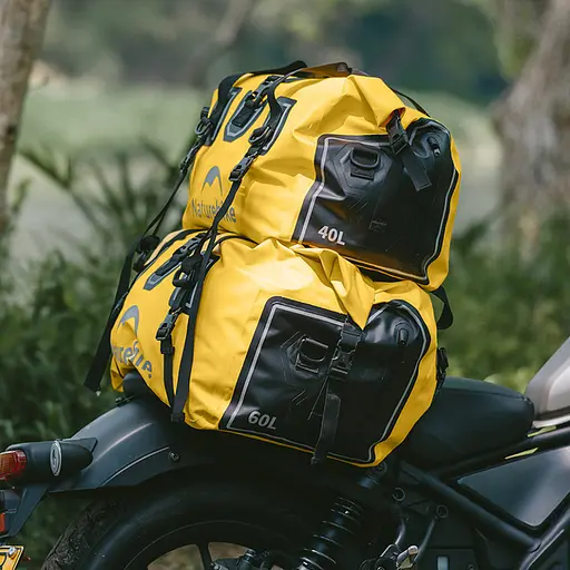 Водонепроникна дорожня сумка Naturehike CNK2450XB015 (40л) Жовта - фото 5