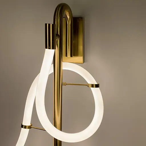 Золоте бра з гнучким неоном Line F WB 6/850 AB - фото 3