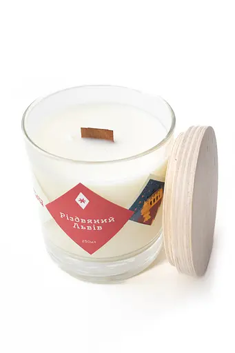 Різдвяний Львів, 250 мл, 30 год Стандартні Соєвий віск - фото 2