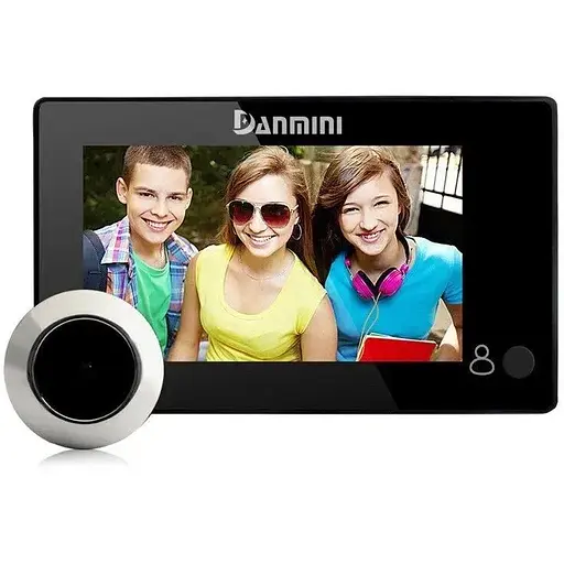 Видеоглазок Danmini Anjielo Smart YB-43CH дверной скрытый с монитором 4.3 дюйма в квартиру 