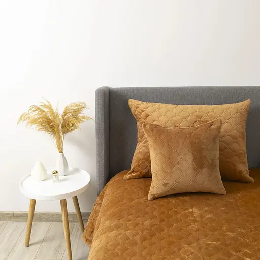 Покрывало ТЕП Velour кофейное ромб прямой 180 x 240 см (4-00516_22235) - фото 3