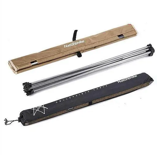 Розкладний стіл Naturehike NH20JJ020 1680D Oxford алюміній (Бежовий) розмір L - фото 2