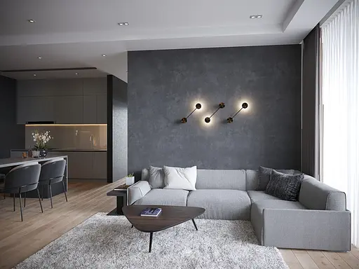 Настінний світильник SV0032-1 BK+GD 4000К - фото 3