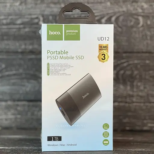 Портативний накопичувач SSD — мобільний ССД — HOCO UD12 512 GB - фото 6