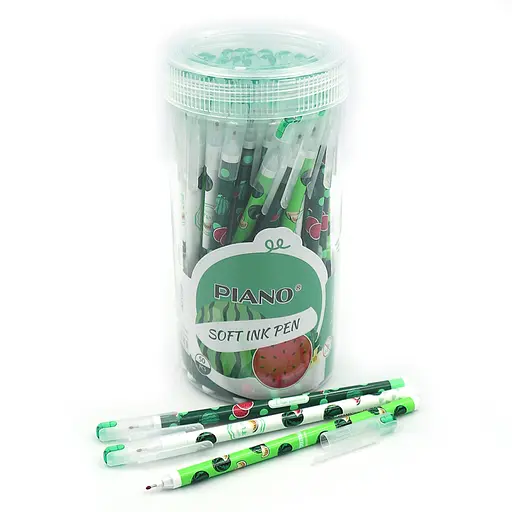 Ручка масляная Piano Watermelon, 0.6/0.7 мм, Soft Ink Pen, 50 шт.