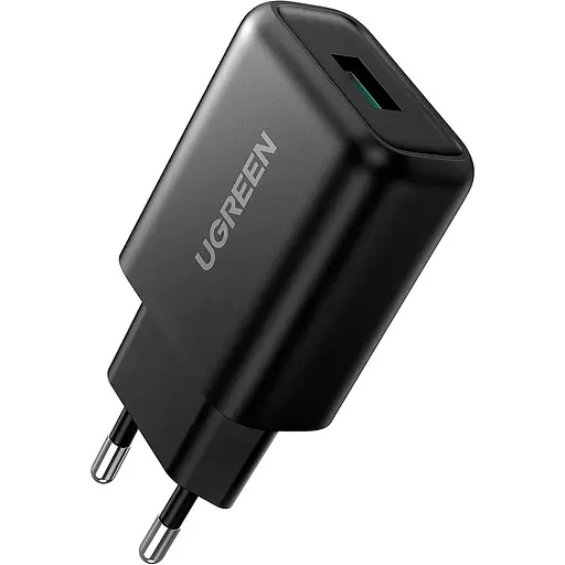 Сетевое зарядное устройство Ugreen CD122 18W QC3.0 USB Fast Charger 3A Black (70273) [99256]