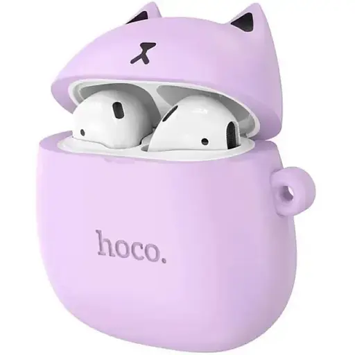 Наушники Hoco TWS EW45 True wireless stereo headset Lilac Cat беспроводные - фото 1